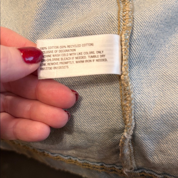 Isabel by Ingrid & Isabel denim “Mama” maternity jacket. NWT. X-Large. - Picture 15 of 16